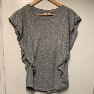 GAP Gray Flutter Sleeve Tee